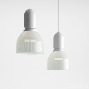 Industrial Glass Pendant Light