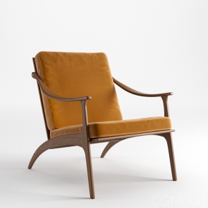 Lean Back Lounge Chair, Teak