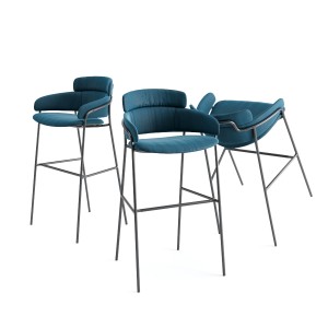 Arrmet Strike St Fabric Stool Barstool