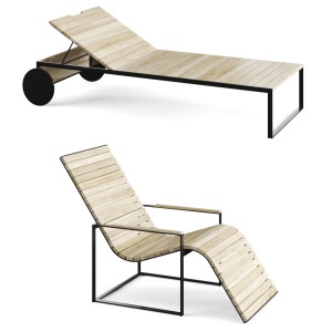 Roshults Garden Sun Chair & Garden Lounger