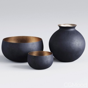 Rh | Matte Black | Brass Vessel - Bowl