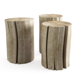 Wood Stub Side Tables