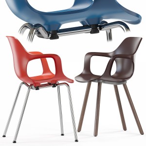 Hal Armchair Wood Vitra