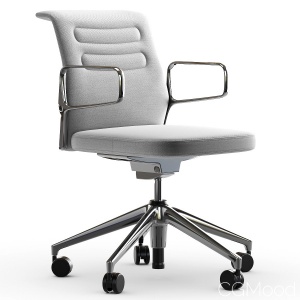 Vitra Ac 5 Studio Chair In Light Gray & Sierra Gra