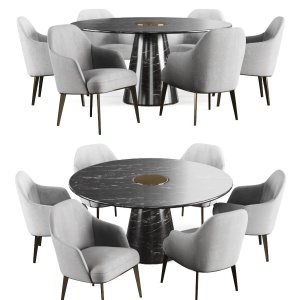 Poliform Jane,bertoia Round Dining Table