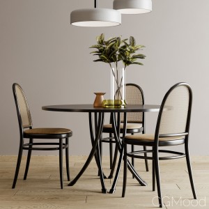 Gebrueder Thonet Vienna - Table And Chair