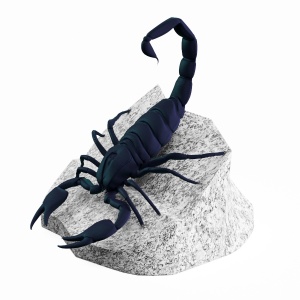 Scorpion on Stone Statuette