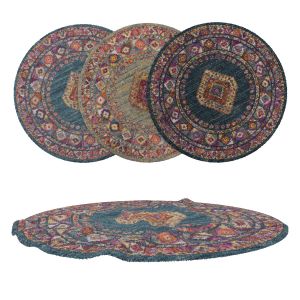 Round Rug Set 164