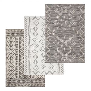 Ivory Flatweave Area Rug