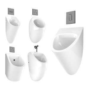 Urinal With Flush Buttons 2 Set