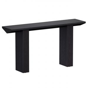 Van Charcoal Wood Console Table