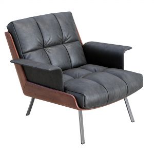 Daiki  Leather Armchair By Minotti