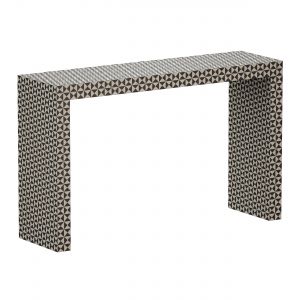 Intarsia Black Console Table