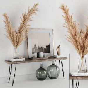 Decoration Set 01 Pampas & Console