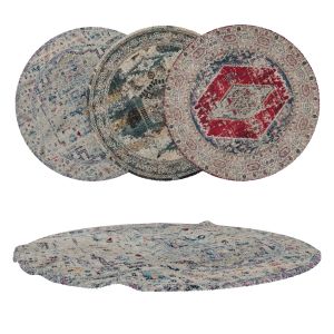 Round Rug Set 202