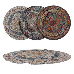 Round Rug Set 204