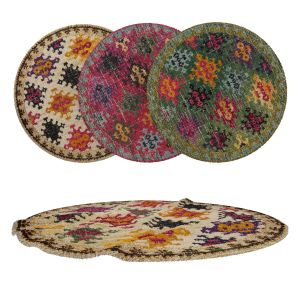 Round Rug Set 207