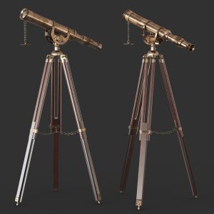 Vintage Antique Tripod Telescope