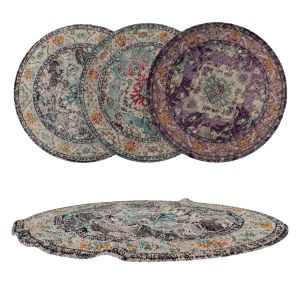 Round Rug Set 217