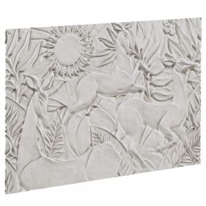 Bas-relief With Deer