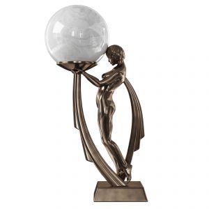 Art Nouveau Lady Lamp