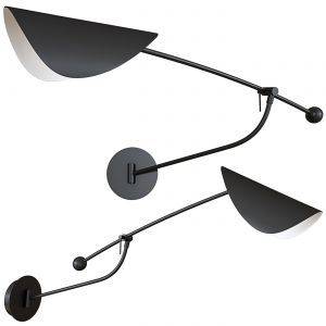 Funambule Adjustable Contemporary Metal Wall Light