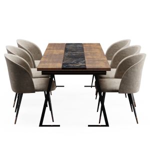 Modern Dining Table With Chairs