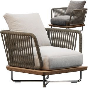 Sunray armchair Minotti outdoor