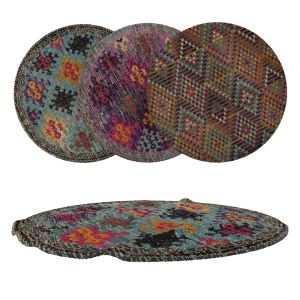 Round Rug Set 241