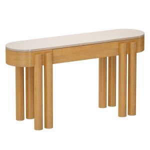 Oasis Oval Wood Console Table