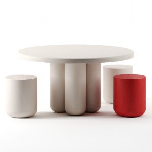 Giudecca Dining Table Round By Cimento