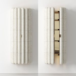 Raku-yaki Wall Hanging Cabinet By Emmanuelle Simon