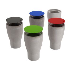 Mc Trepo - Oaxaca Concrete Trash Bin / Planter