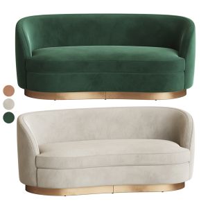 Tropez Velvet Petite Sofa