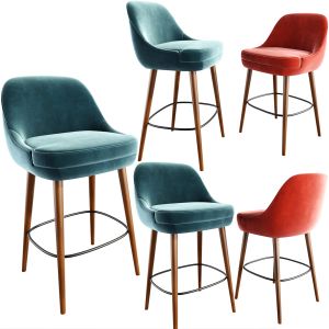 375 Walter Knoll Counter And Bar Stool