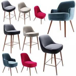 375 Walter Knoll Dining Chair & Bar Stool