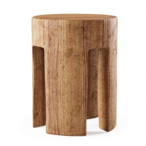 Wooden Stool By Pols Potten