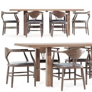 Montana Live Edge Dining Table And Peking B Chairs