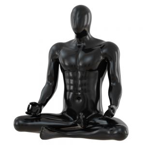 Male Abstract Mannequin Sitting In Yoga Pose 110