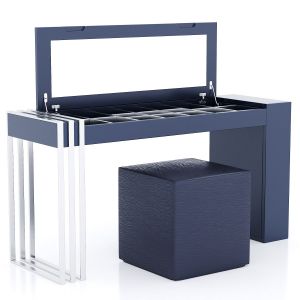 Franco Furniture | Dressing Table With Ottoman 3