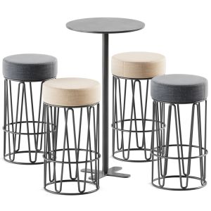 Antibes Table And Outdoor Bar Stool Lagarto By Isi