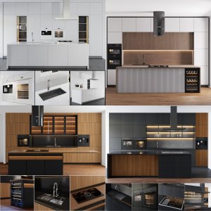 9 modern ompelete kitchens