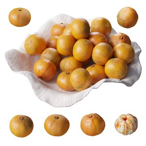 Tangerines In A Clay Bowl