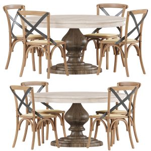 Carterville Solid & Leeds Wood Dining table