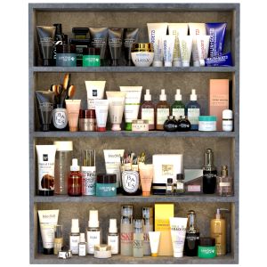 Shelf With Cosmetics