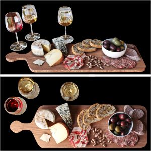 Set Of Wine And Snacks 2