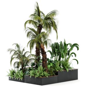 Outdoor Garden Set Bush And Tree - Garden Set 28