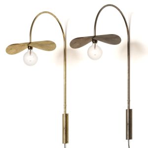 Madam Stoltz Metal Aged Brass & Bronze Wall Lamp