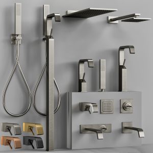 Gessi Rettangolo Xl Bathroom Faucet Set