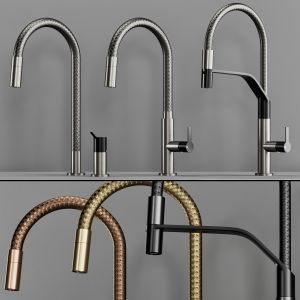 Gessi Mesh Kitchen Faucet Set